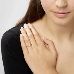 Histoire d'Or Bague Solitaire Illyana Or Jaune Oxyde De Zirconium Best