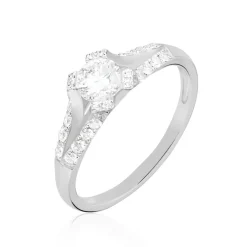 Histoire d'Or Bague Solitaire Ingrid Or Blanc Diamant Best