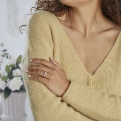 Histoire d'Or Bague Solitaire Ingrid Or Blanc Diamant Best