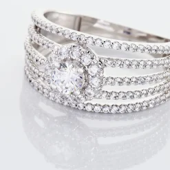 Histoire d'Or Bague Solitaire Iolente Argent Oxyde De Zirconium Outlet