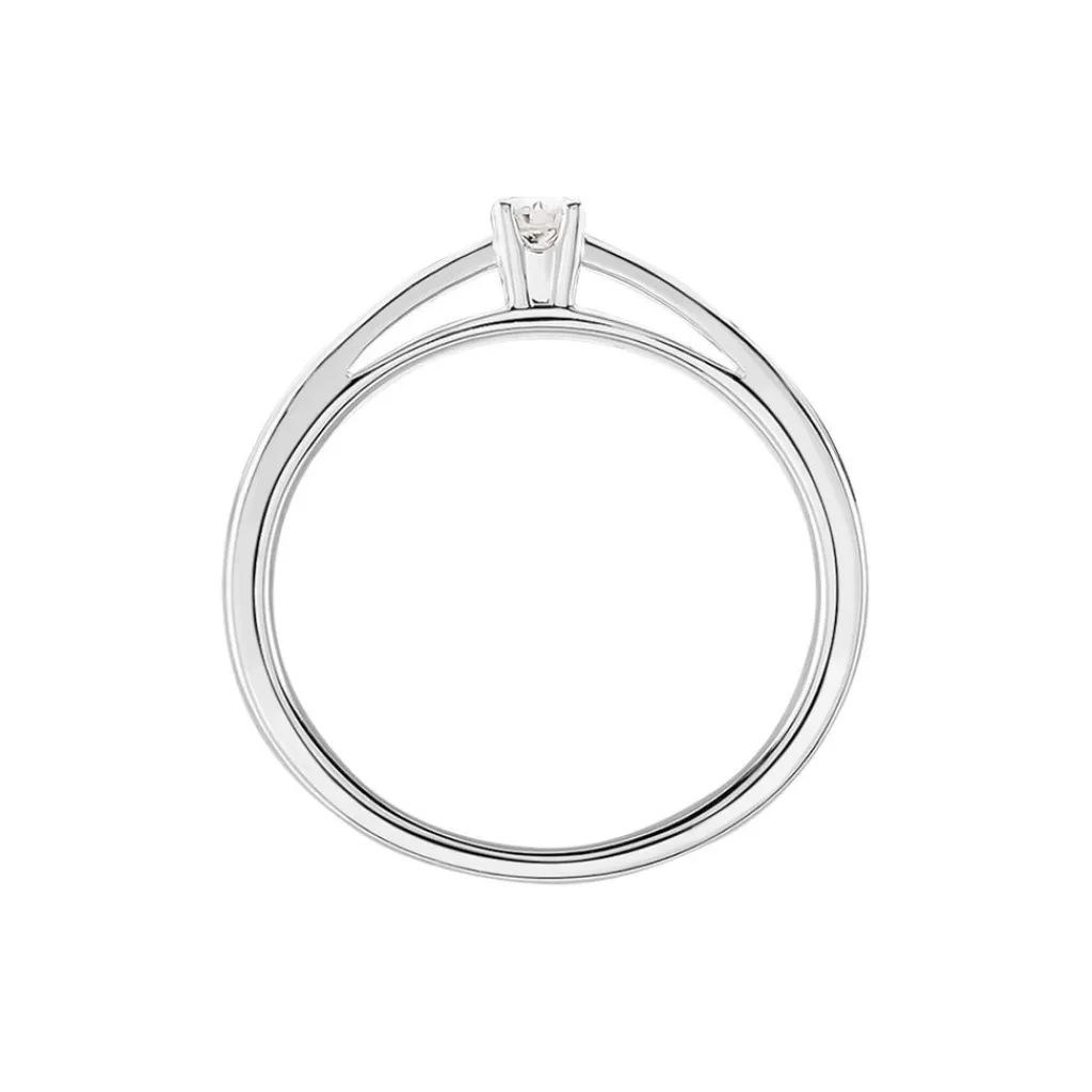 Histoire d'Or Bague Solitaire Iris or blanc diamant Discount