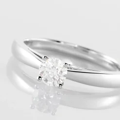 Histoire d'Or Bague Solitaire Iris or blanc diamant Sale
