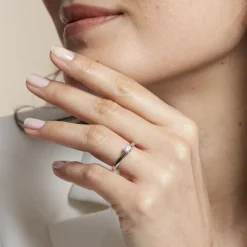 Histoire d'Or Bague Solitaire Iris or blanc diamant Online