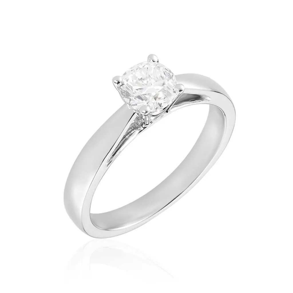 Histoire d'Or Bague Solitaire Iris or blanc diamant Outlet