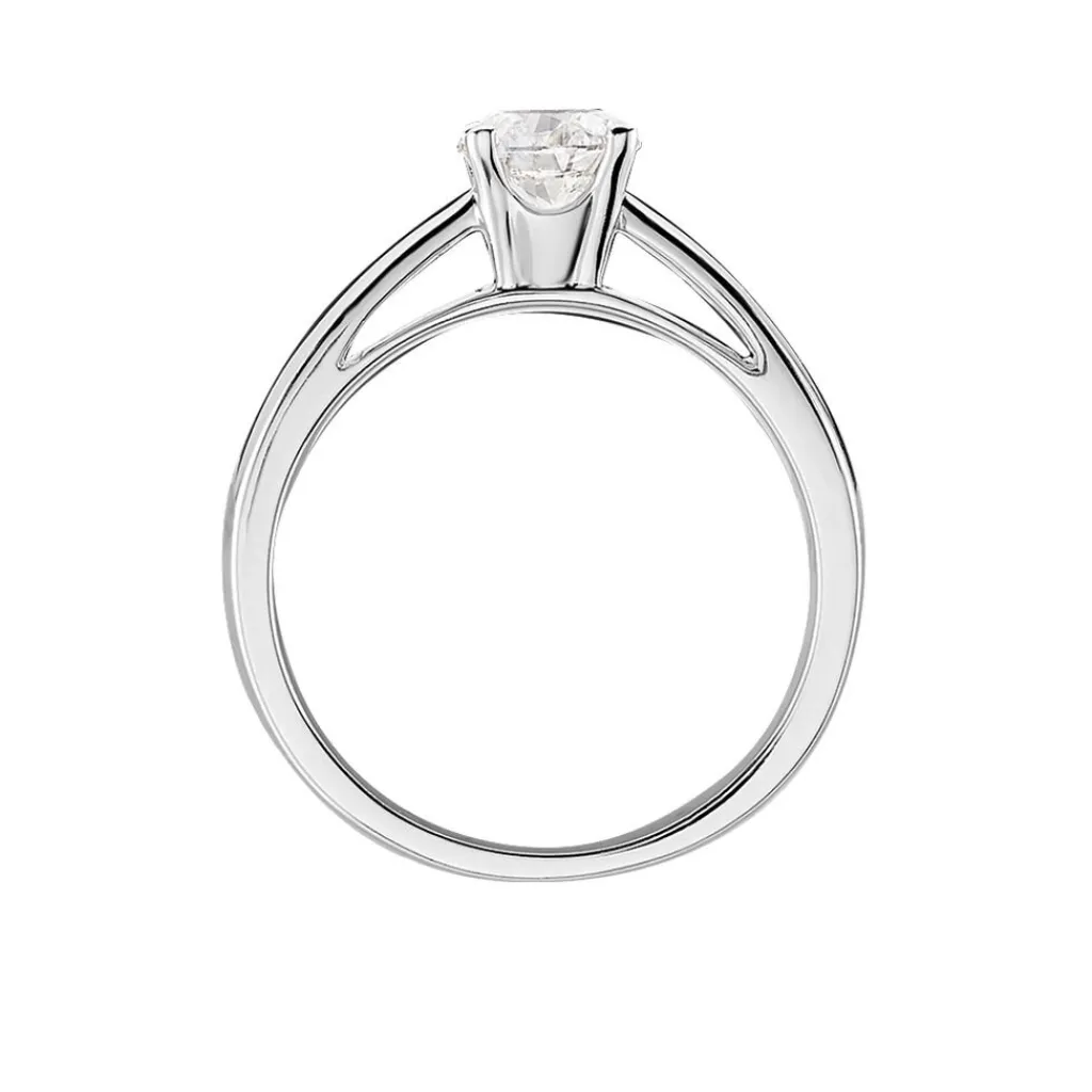 Histoire d'Or Bague Solitaire Iris or blanc diamant Outlet