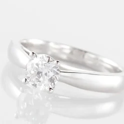 Histoire d'Or Bague Solitaire Iris or blanc diamant Outlet