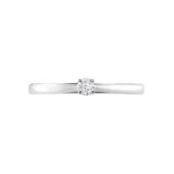 Histoire d'Or Bague Solitaire Iris or blanc diamant Discount