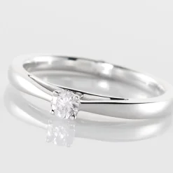 Histoire d'Or Bague Solitaire Iris or blanc diamant Discount