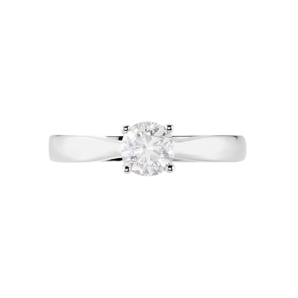 Histoire d'Or Bague Solitaire Iris or blanc diamant Online