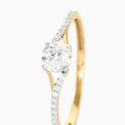 Histoire d'Or Bague Solitaire Jessa Or Jaune Oxyde De Zirconium Outlet