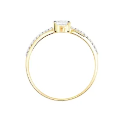 Histoire d'Or Bague Solitaire Jessa Or Jaune Oxyde De Zirconium Outlet