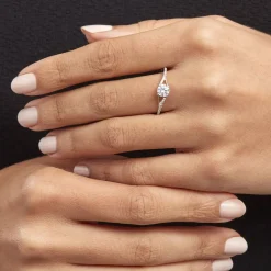 Histoire d'Or Bague Solitaire Jessa Or Jaune Oxyde De Zirconium Outlet