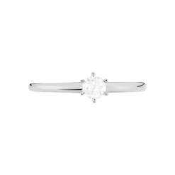 Histoire d'Or Bague Solitaire Josua Or Blanc Diamant Sale