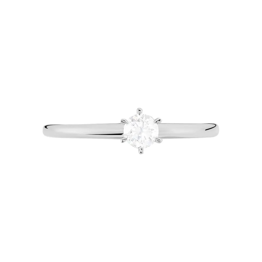 Histoire d'Or Bague Solitaire Josua Or Blanc Diamant Sale
