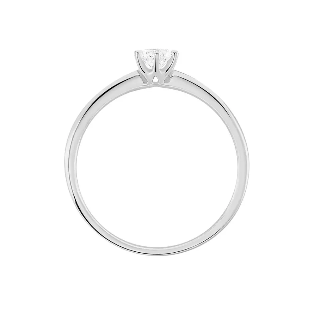 Histoire d'Or Bague Solitaire Josua Or Blanc Diamant Sale