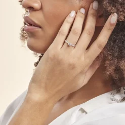 Histoire d'Or Bague Solitaire Kanel Or Blanc Oxyde De Zirconium Hot
