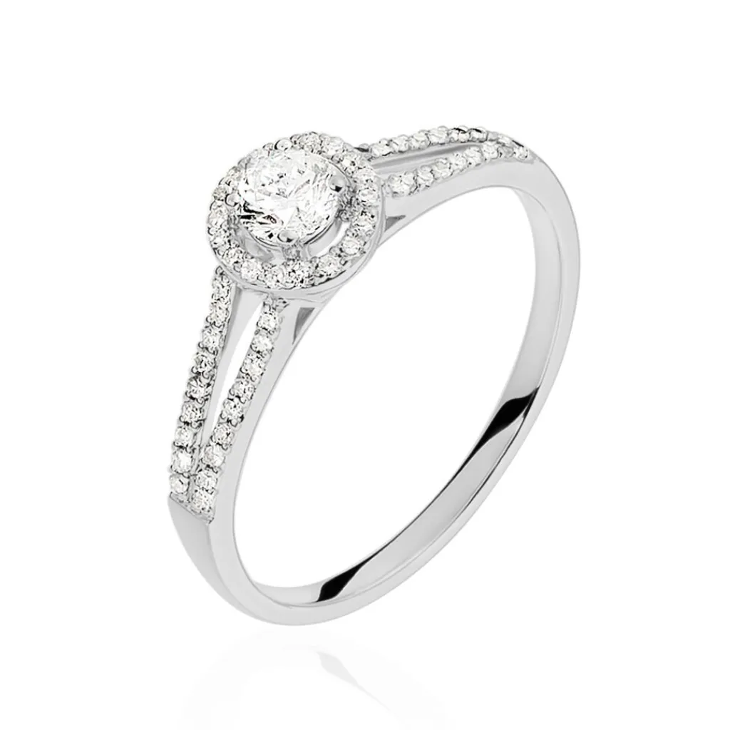 Histoire d'Or Bague Solitaire Karen Or Blanc Diamant Best