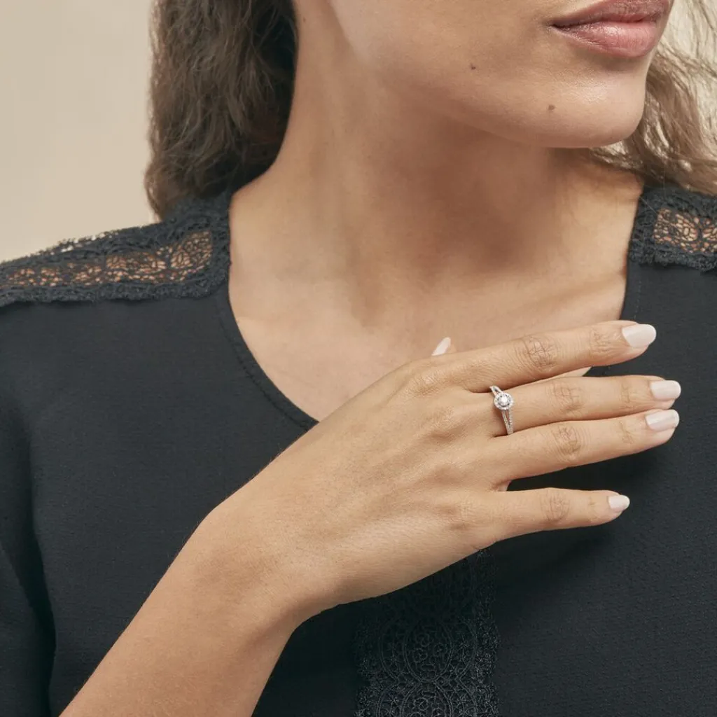 Histoire d'Or Bague Solitaire Karen Or Blanc Diamant Best