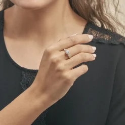 Histoire d'Or Bague Solitaire Karen Or Blanc Diamant Best