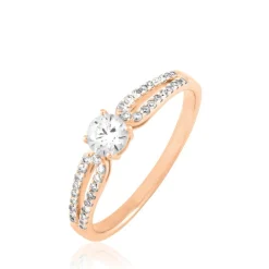 Histoire d'Or Bague Solitaire Katalina or rose diamant Best