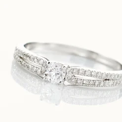 Histoire d'Or Bague Solitaire Katalina or blanc diamant Hot