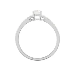 Histoire d'Or Bague Solitaire Katalina Or Blanc Diamant Outlet