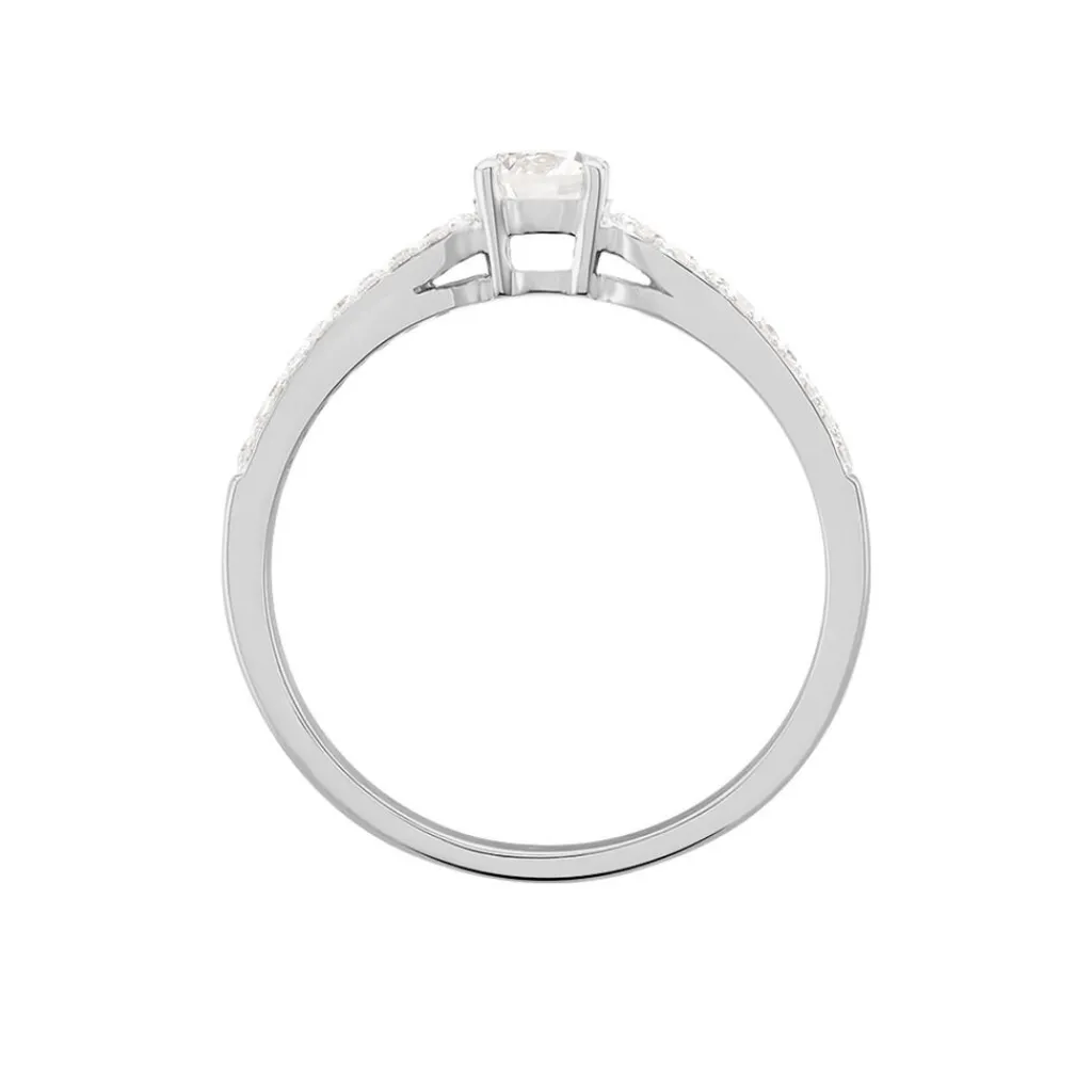 Histoire d'Or Bague Solitaire Katalina Or Blanc Diamant Outlet