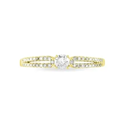 Histoire d'Or Bague Solitaire Katalina or jaune diamant New