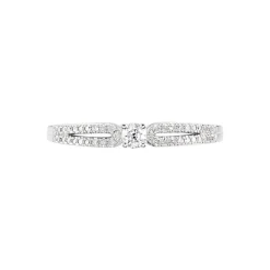 Histoire d'Or Bague Solitaire Katalina or blanc diamant Sale