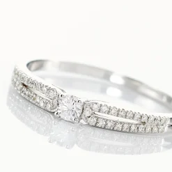 Histoire d'Or Bague Solitaire Katalina or blanc diamant Sale