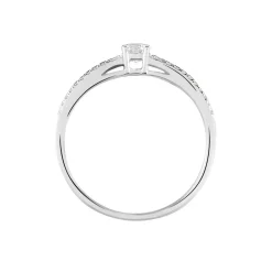 Histoire d'Or Bague Solitaire Katalina or blanc diamant