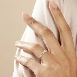 Histoire d'Or Bague Solitaire Katalina or blanc diamant