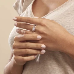 Histoire d'Or Bague Solitaire Kendra Or Blanc Diamant