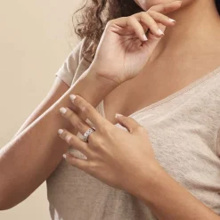 Histoire d'Or Bague Solitaire Kendra Or Blanc Diamant