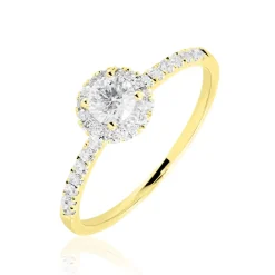 Histoire d'Or Bague Solitaire Lena Or Jaune Diamant Clearance