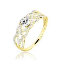Histoire d'Or Bague Solitaire Liora Or Jaune Diamant Online