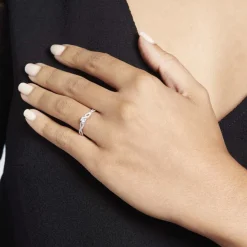 Histoire d'Or Bague Solitaire Livia Or Blanc Diamant Sale