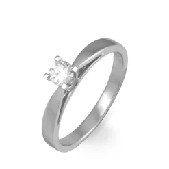 Histoire d'Or Bague Solitaire Loren Or Blanc Diamant Hot