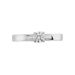 Histoire d'Or Bague Solitaire Loren Or Blanc Diamant Clearance