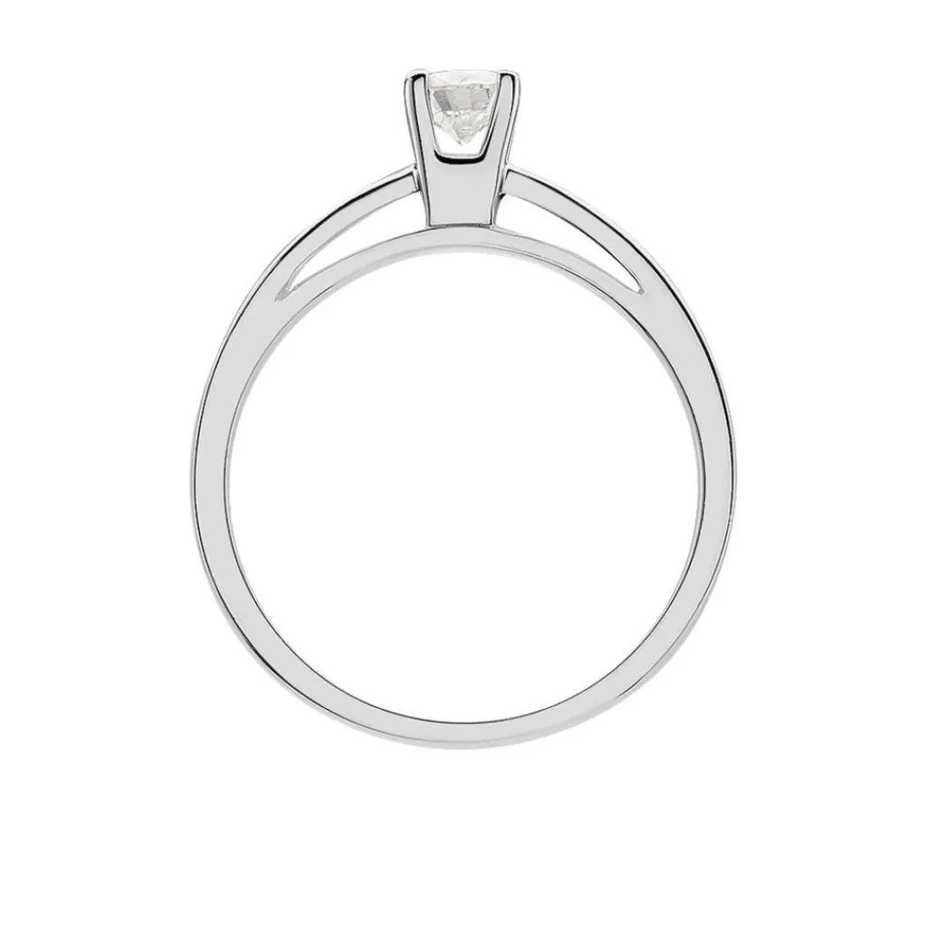 Histoire d'Or Bague Solitaire Loren Or Blanc Diamant Clearance