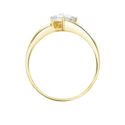 Histoire d'Or Bague Solitaire Lysia or jaune diamant Best