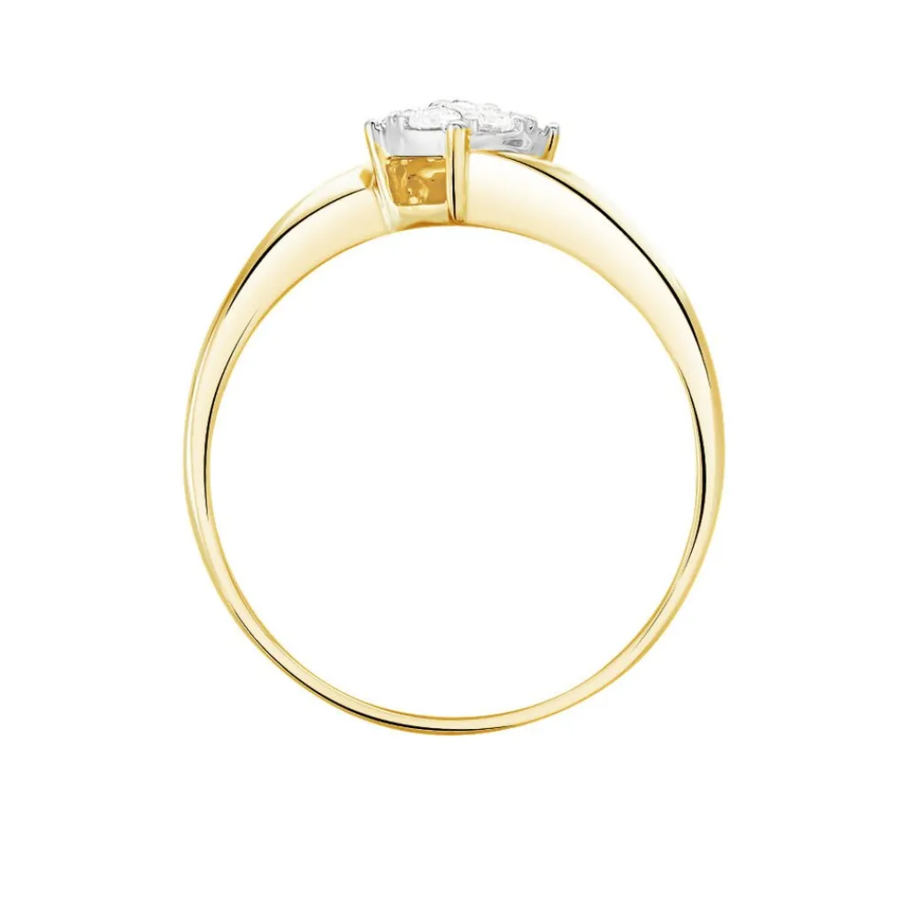 Histoire d'Or Bague Solitaire Lysia or jaune diamant Best