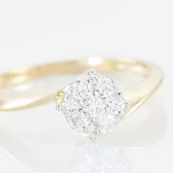 Histoire d'Or Bague Solitaire Lysia or jaune diamant Best