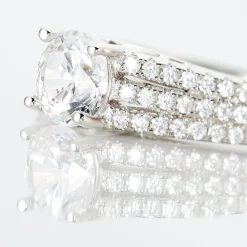 Histoire d'Or Bague Solitaire Maelline Argent Blanc Oxyde De Zirconium Online