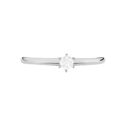 Histoire d'Or Bague Solitaire Mai-li Or Blanc Diamant
