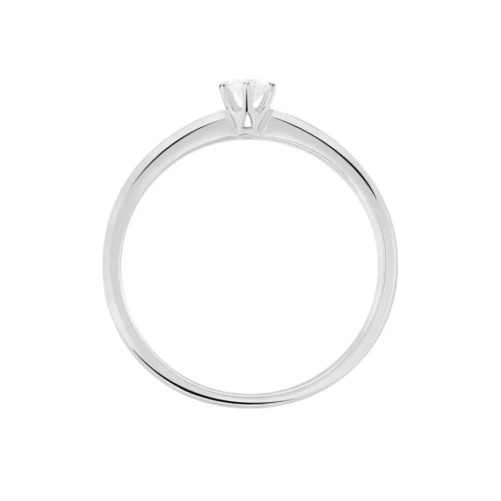 Histoire d'Or Bague Solitaire Mai-li Or Blanc Diamant