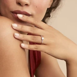 Histoire d'Or Bague Solitaire Manon De Zirconium or rose oxyde Discount