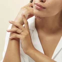 Histoire d'Or Bague Solitaire Mathylda Argent Blanc Oxyde De Zirconium Best