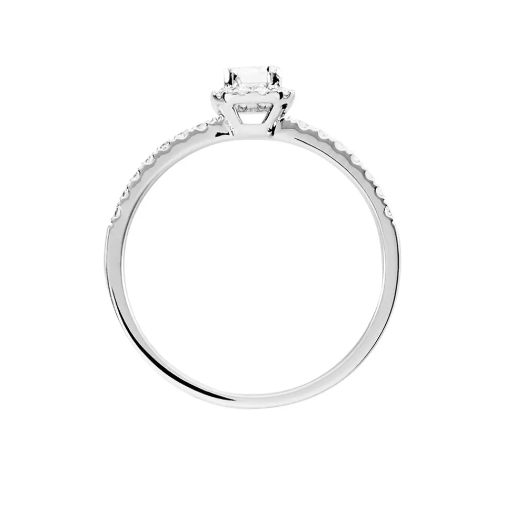 Histoire d'Or Bague Solitaire Meylia Or Blanc Diamant Outlet