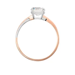 Histoire d'Or Bague Solitaire Micheline Or Bicolore Oxyde De Zirconium Sale
